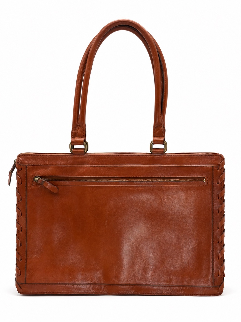 Tempo Genuine Leather Tote Bag Made in Colombia Vintage Brown - Picture 2 of 10